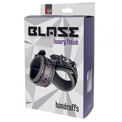 Фиолетово-чёрные наручники BLAZE HANDCUFF PURPLE